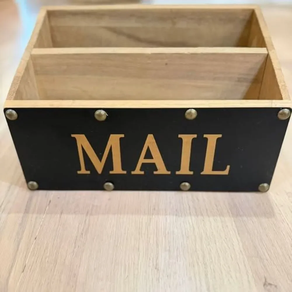 Wooden Desktop Mail Organizer